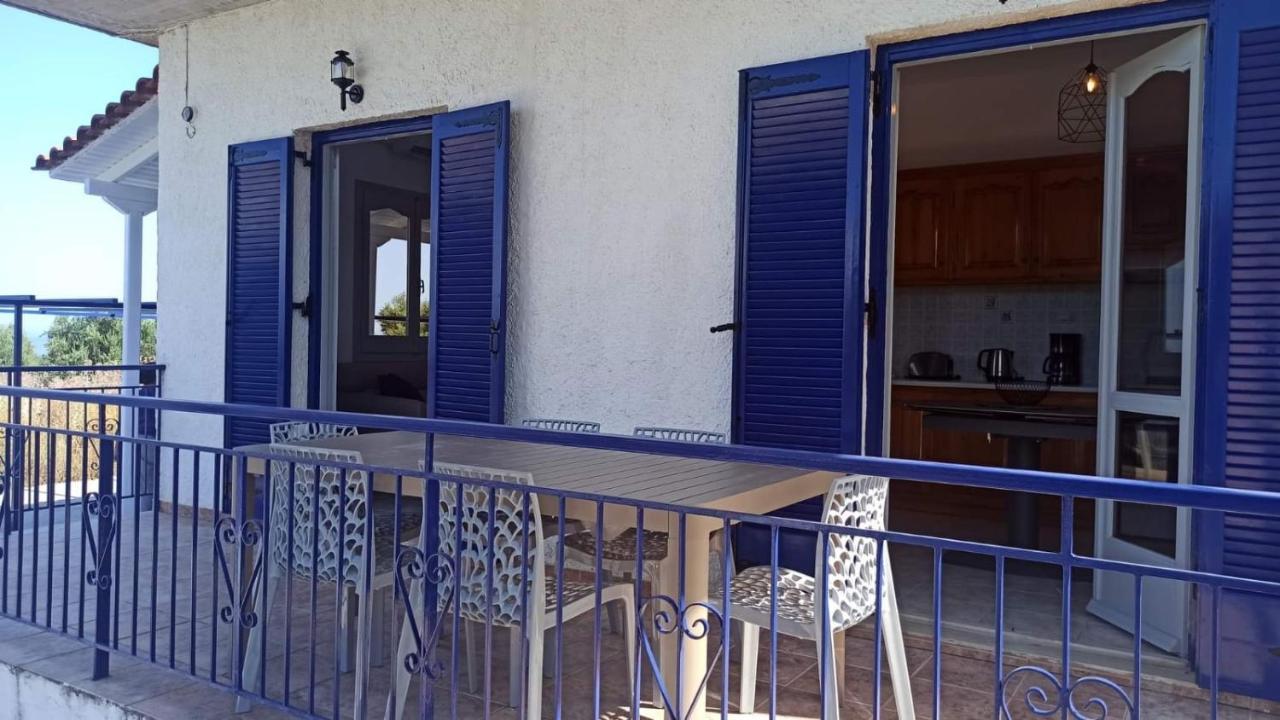 Villa Blue Cocoon - Chrani Messinia Peloponnese- Sea View 800 M From Beach Exterior photo