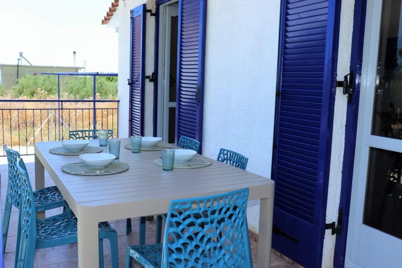 Villa Blue Cocoon - Chrani Messinia Peloponnese- Sea View 800 M From Beach Exterior photo
