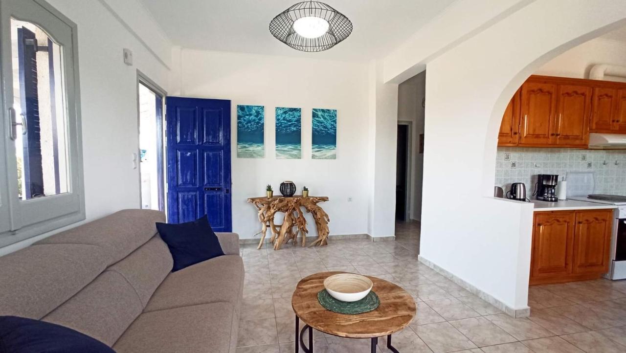 Villa Blue Cocoon - Chrani Messinia Peloponnese- Sea View 800 M From Beach Exterior photo