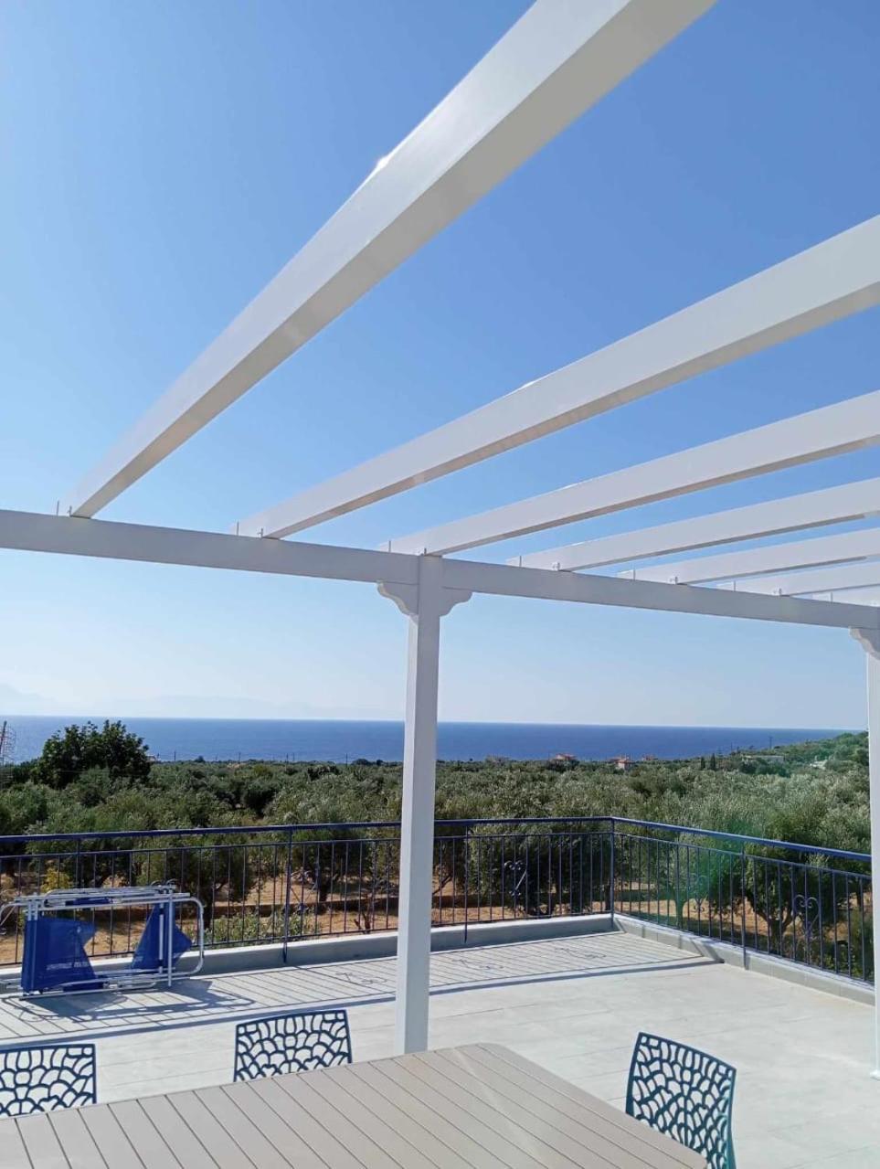 Villa Blue Cocoon - Chrani Messinia Peloponnese- Sea View 800 M From Beach Exterior photo